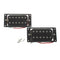 2PCs(1 set)Black Humbucker Double Coil Electric Guitar Pickups + Frame Scre