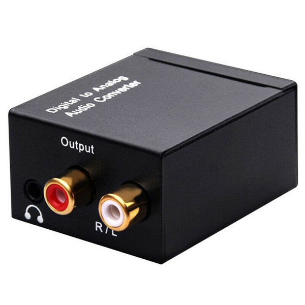 Optical Coax Toslink Digital to Analog Converter RCA L/R Stereo Audio Adapter ES