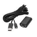 2 in 1 1400 mAh Backup Battery with Charge Cable for XBox One Controller