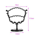 28 Holes Earrings Display Stand ABS Jewelry Holder Showcase Rack(Black) A