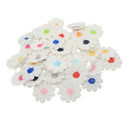 50 SMALL Flower Patch Embroidered Sew on Patches Dress Applique Badge Craft