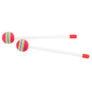 2Pcs Hand Drum Sticks Mallets Rods Lollipop Drumsticks for Kids Baby Toddlers