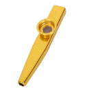 Metal golden Kazoo +2 diaphragm Flute Instrument Gift Y6D6