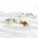 6 Pcs/Set Fashion Retro Geometric Natural Stone Hairpin Temperament Spring