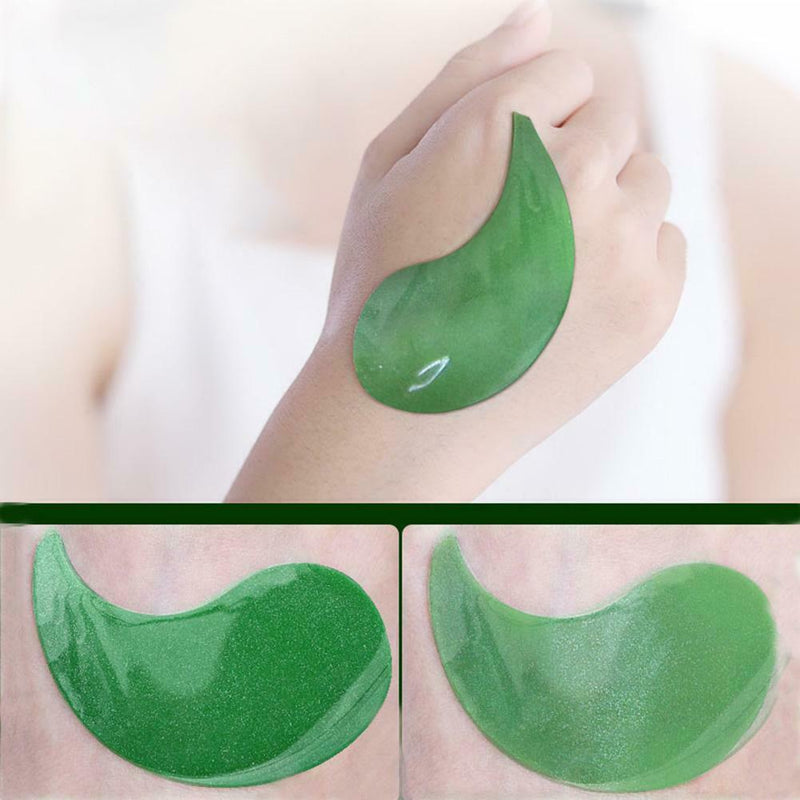 60pcs/box Deep Sea Green Algae Crystal Eye Collagen Gel Eye Patches
