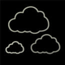 3pcs flaky clouds metal cutting dies stencil scrapbook album embossing craft ES