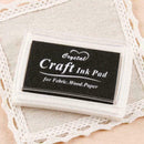 Black Ink Pad Inkpad Rubber Stamp Finger Print Craft Safe Baby Non-Toxic Ea L1R4