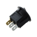 4 Mini Round Yellow LED Rocker Indicator Switch 3 Pin On-Off 12V DC H9Q3