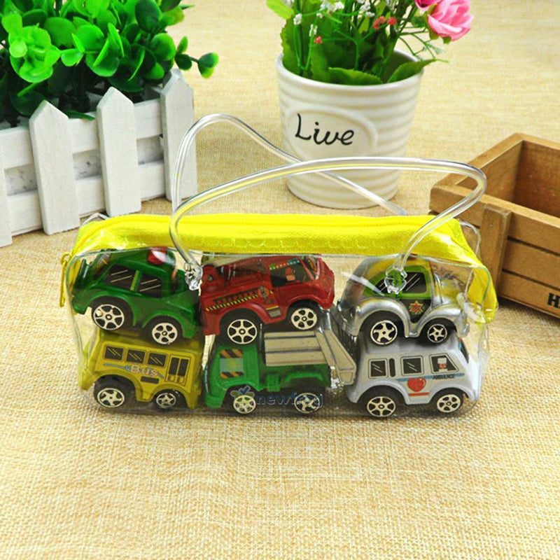 SN9F 6pcs Mini Car Toys Vehicle Sets Educational Toys