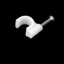 10x RG6 Coax Cat5/Cat6 Cable Wire Clips10mm Nail - In Clamps Straps Tacks