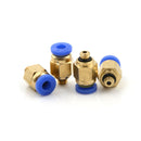 Nice 4PCS M5 Male - 4mm Straight Push in Fitting Pneumatic Push to Connect FT