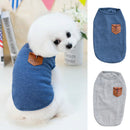 2PCs Korean Style Pet Puppy Dog Cat Pet Clothes Dress Vest T Shirt L