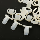 Pack Of 50 Nail Art Polish Pops Color Practice Display Stand Rings Tips Tool