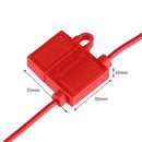 Medium Standard Waterproof ATO ATC Inline 16WAG Blade Fuse Holder Red