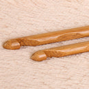 12-Size Bamboo Handle Crochet Hook Knit Weave Yarn Craft Knitting Needle