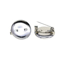 23x23mm Brooch Base Pins Button Parts Craft Making Pin Back 100x Iron
