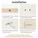 6Pcs 3-Inch Invisible Floating Shelf Brackets, Hidden Shelves Supports, Wal L2I6