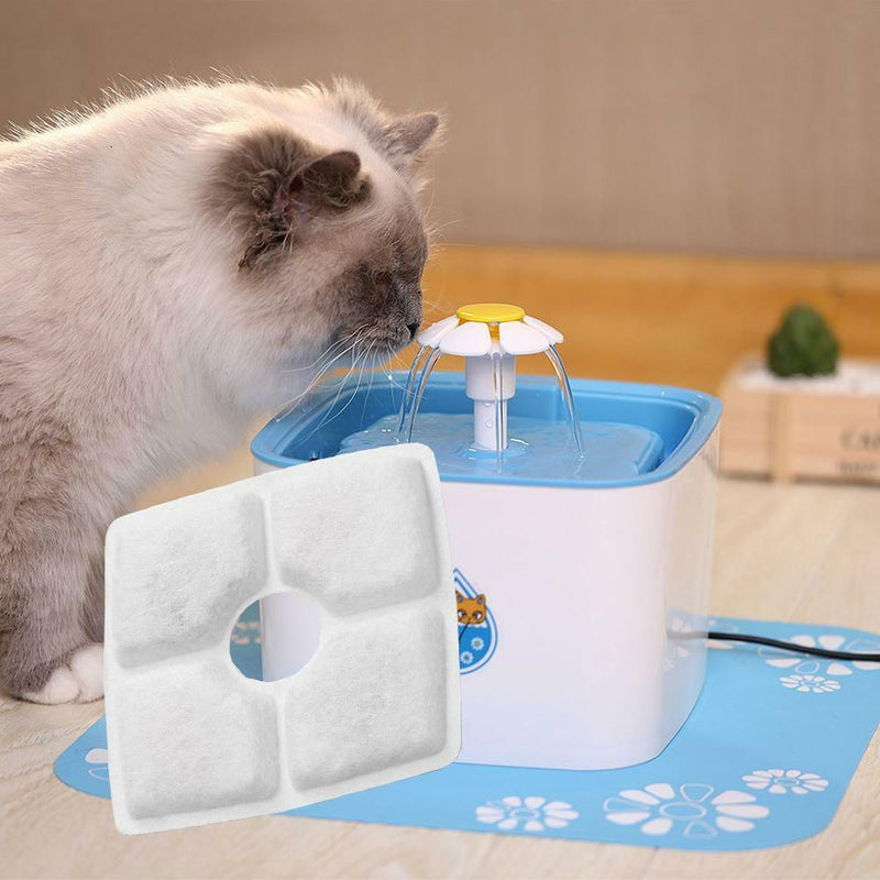 Automatic Pet Drinking Fountain Filter Mat Cat Dog Water Dispenser Filters Pad