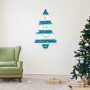 Wood Christmas Decor Tree Pattern Ornament Pendant Home Party Accessory (D) A