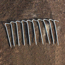 Tent / Tarp parts peg Question mark Nail Steel peg 18 cm 5 set