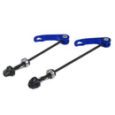 Set of locks Quick Release Front Rear Hub Blue for MTB BIKE