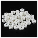 15mm OD 6mm High Round Ceramic Insulated Washer Fender 50 Pieces E5V3