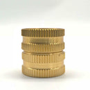 2 Pack 3/4-Inch Garden Hose Tap Connector Brass Garden Hosepipe Tap Connect HEE