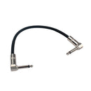 Copper 6.35mm Plug to 6.35mm Plug Guitar Effect Pedal Connector Cable