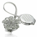 Magnetic Crystal Flower Curtain Tiebacks Tie Backs Hold Clips Decors Buckle G6U3