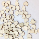 100pcs Wooden Love Shape Wedding Table Scatter Decoration Home Ornaments