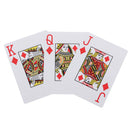 1* Poker Red 100% PLASTIC Texas Poker Size Playing Cards New
