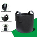 10-Piece 5-Gallon Planting Bag - Thick Non-Woven Inflatable Fabric Tank Con