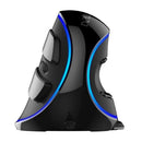 Delux M618 PLUS Vertical Mouse Blue Light Ergonomic Gamer Wired Mouse Gamin
