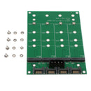 Sata To Ngff Ssd Adapter Card Sata X4 To M.2(Ngff) X4 Adapter Converter