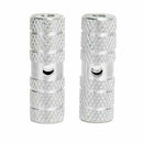 2 x BMX Mountain Bike Bicycle Axle Pedal Alloy Foot Stunt Pegs Cylinder Sil