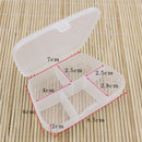 1pc Pills Medicine Box Case Storage Organizer Holder 5 Slots Transparent BX