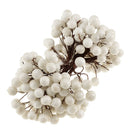 40-head Mini Artificial Fruit Berry Christmas Wedding Decoration White