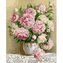 Peony Flower 30x40cm DIY Paint By Numbers Oil Painting Kits Canvas