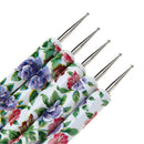 5X/Set 2-Way Nail Art Dotting Dot Pen Marbleizing Manicure Tools Diy Mix Tips ME