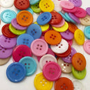 Newly 100Pcs 4 Holes Round Plastic Sewing Buttons Colorful Scrapbooking 20mm !!!