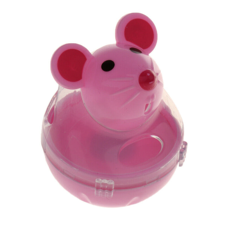 2 pcs Cat Mouse Shape Tumbler Interactive Teaser Toys Store Food Supplies