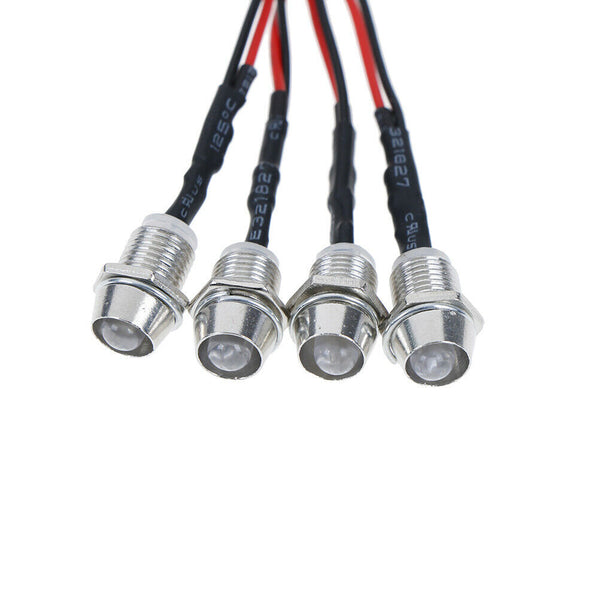 4 LED 5mm White Color Red Color LED Light Set for HSP RC C .
