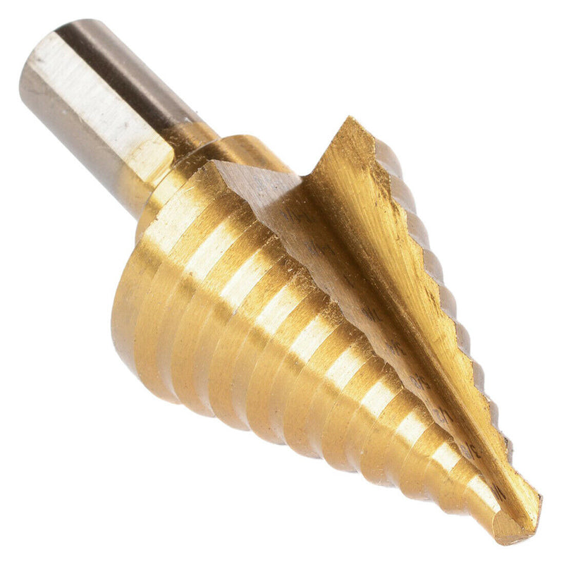 1/4 - 1-3/8 inch Titanium Steel Metal UNI Variable Stepped Down Drill Bit U