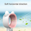 Usb Handhold Mini Cooler Fan Rechargeable Portable Leafless Fan (Black)