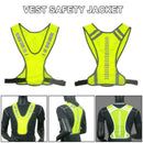 Reflective Vest Safe Jacket for Running Cycling Hiking Motorcycle Night W0B9
