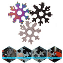 1X Color Random 18-in-1 stainless steel snowflakes multi-tool Tool Card Ope BX