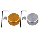 2x Aluminum Guitar Foot Nail Cap with Wrench Screws for Guitar Effects Pedal
