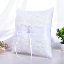 Wedding Ring Pillow French Eyelash Lace Decoration Cushion Ring Bearer Pill B8Y1