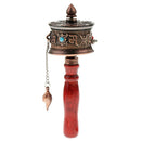 Handheld Prayer Wheel (Tibetan Buddhist) - Plastic with Mantra Letters