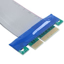 PCI-E 4X Slot Riser Card Extension Flexible Flex Relocate Cable V4R2